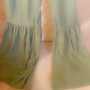 Flare out bell bottoms jumpsuit